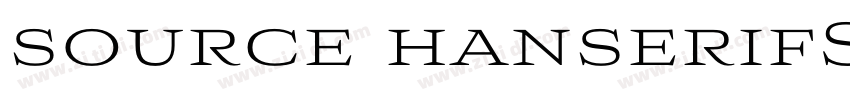 source hanserifSC re字体转换